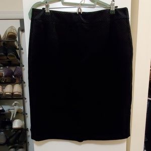 Jcrew velvet pencil skirt